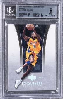 2004/05 UD Exquisite Collection Black #16 Kobe Bryant (#1/1) – BGS MINT 9